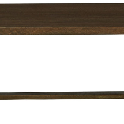 Balintmore - Brown / Gold Finish - Rectangular Cocktail Table Signature Design by Ashley® 