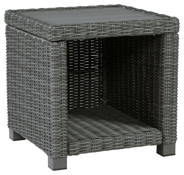 Elite Park - Gray - Square End Table Signature Design by Ashley® 