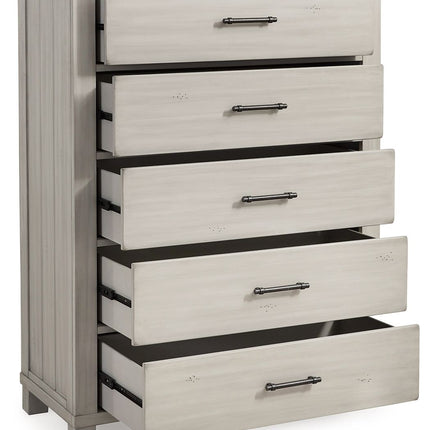 Darborn - Gray / Brown - Five Drawer Chest Signature Design by Ashley® 