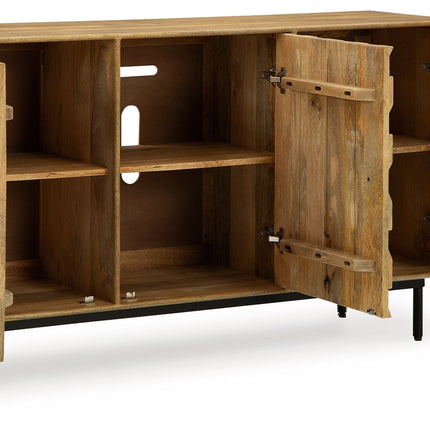 Cadewick - Natural - Accent Cabinet Signature Design by Ashley® 