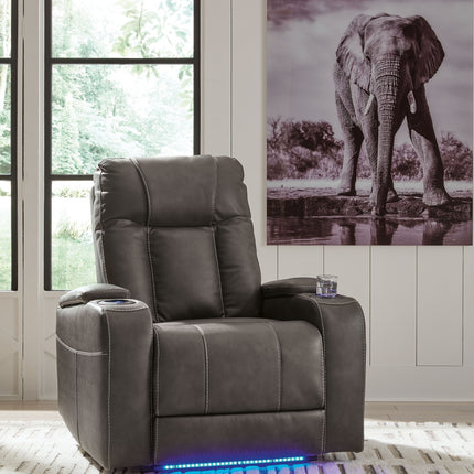 Feazada - Power Recliner With Adj Headrest Signature Design by Ashley® 