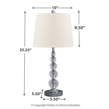 Joaquin - Crystal Table Lamp Ashley Furniture 