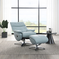 Janella - Motion Accent Chair With Swivel & Ottoman - Babyblue ACME 