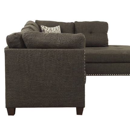 Laurissa - Sectional Sofa & Ottoman (2 Pillows) ACME 