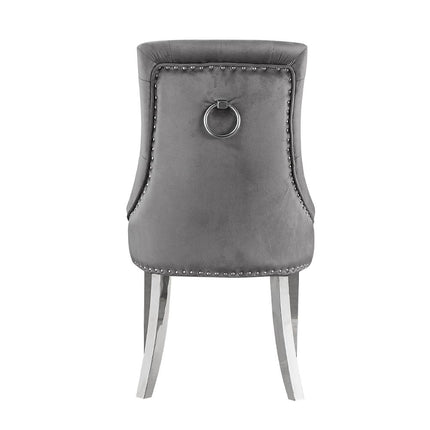 Satinka - Side Chair (Set of 2) - Dark Gray ACME 