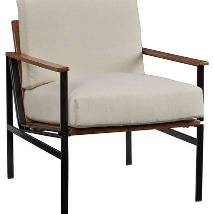 Tilden - Ivory / Brown - Accent Chair Ashley Furniture 