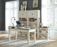 Thumbnail for Bolanburg - White / Brown / Beige - Home Office Desk - Tony's Home Furnishings