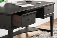 Thumbnail for Beckincreek - Black - Home Office Storage Leg Desk - Tony's Home Furnishings