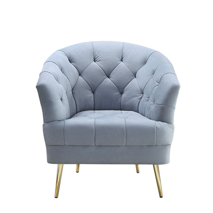 Bayram - Chair - Light Gray Velvet ACME 