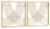 Thumbnail for Dalkins - Gold Finish - Wall Decor Set (Set of 2) - Tony's Home Furnishings