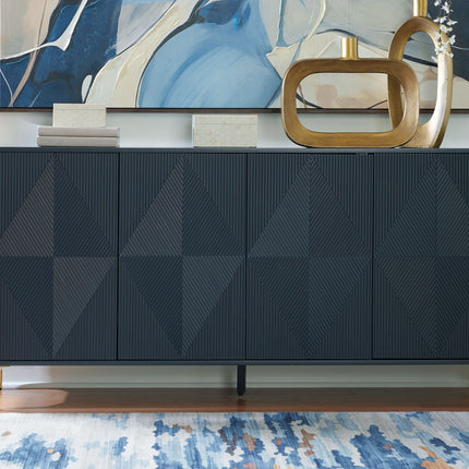 Loirwick - Dark Blue - Accent Cabinet Signature Design by Ashley® 