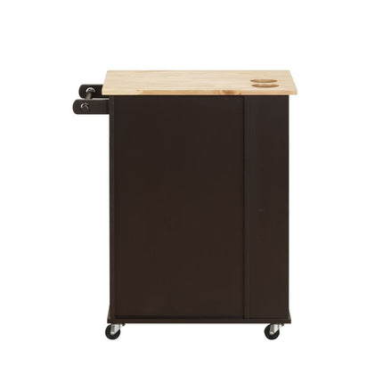 Zina - Kitchen Cart - Natural & Wenge ACME 