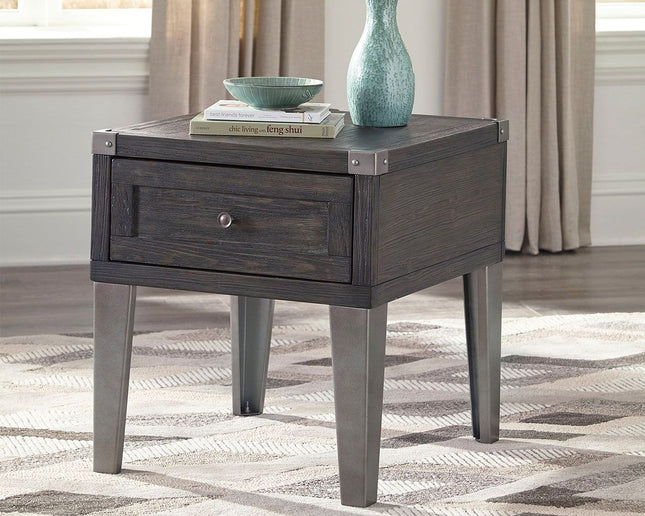 Todoe - Dark Gray - Rectangular End Table Ashley Furniture 