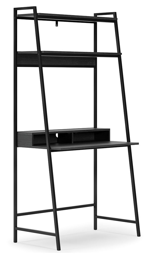 Yarlow - Black - Home Office Desk And Shelf Signature Design by Ashley® 