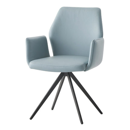 Segismunda - Side Chair With Swivel - Light Blue & Black ACME 