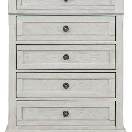 Robbinsdale - Antique White - Five Drawer Chest - Youth Signature Design by Ashley® 