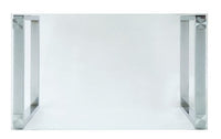 Abraham - Dining Table - Clear Glass & Chrome Finish - Tony's Home Furnishings