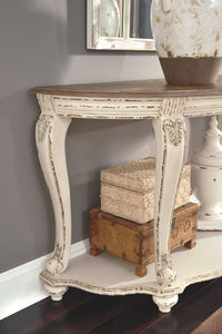 Thumbnail for Realyn - White / Brown - Sofa Table - Tony's Home Furnishings