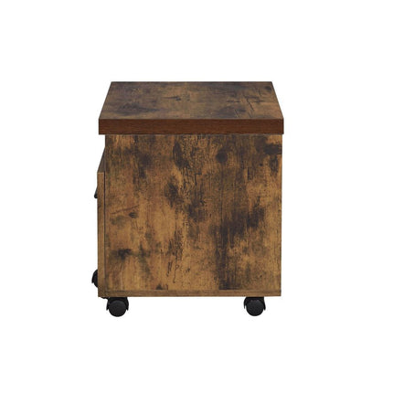 Bob - File Cabinet - Weathered Oak & Black ACME 