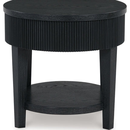 Marstream - Black - Round End Table Signature Design by Ashley® 