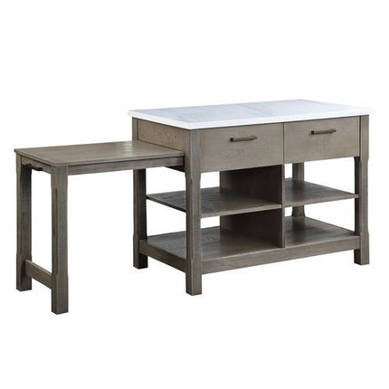 Feivel - Counter Height Table - Brown, Dark ACME 