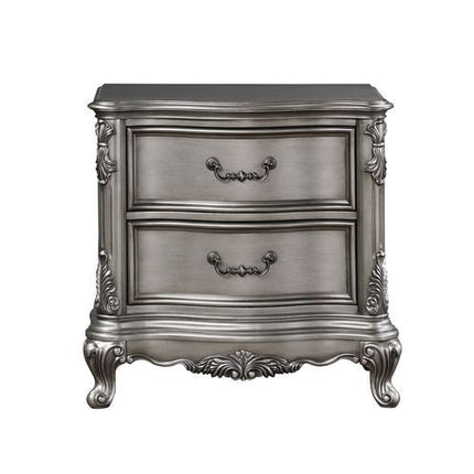 Ausonia - Nightstand - Antique Platinum - Finish ACME 