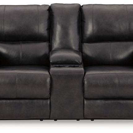 Mountainous - Eclipse - Power Reclining Loveseat With Console /Adj Headrest Signature Design by Ashley® 