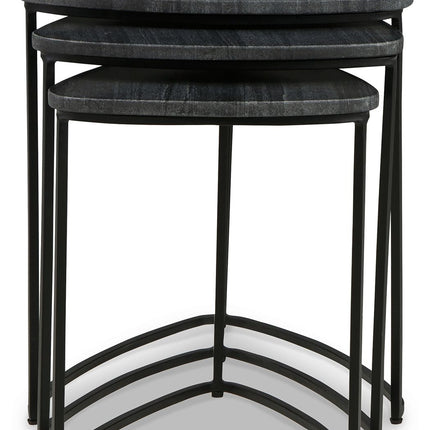 Olinmere - Black - Accent Table (Set of 3) Signature Design by Ashley® 