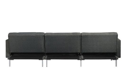 Duzzy - Sectional Sofa - Dark Gray Fabric ACME 