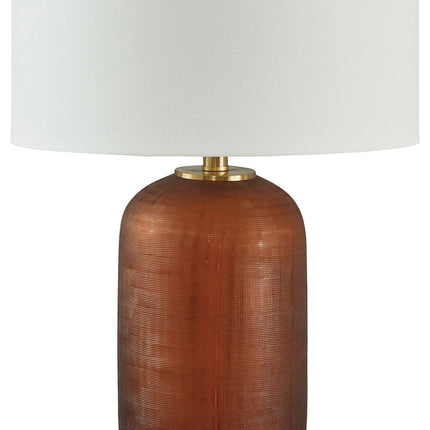 Farberman - Amber - Glass Table Lamp Signature Design by Ashley® 