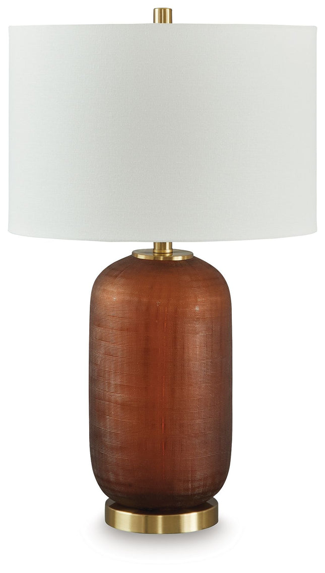 Farberman - Amber - Glass Table Lamp Signature Design by Ashley® 