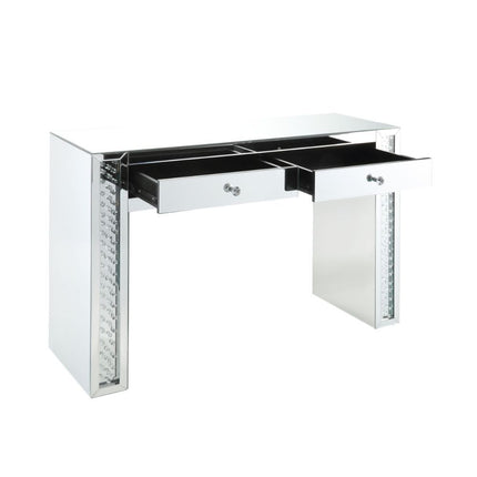 Nysa - Vanity Desk - Mirrored & Faux Crystals ACME 