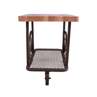 Francie - End Table - Oak & Antique Gray ACME 
