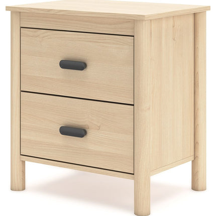 Cabinella - Tan - Two Drawer Night Stand Signature Design by Ashley® 