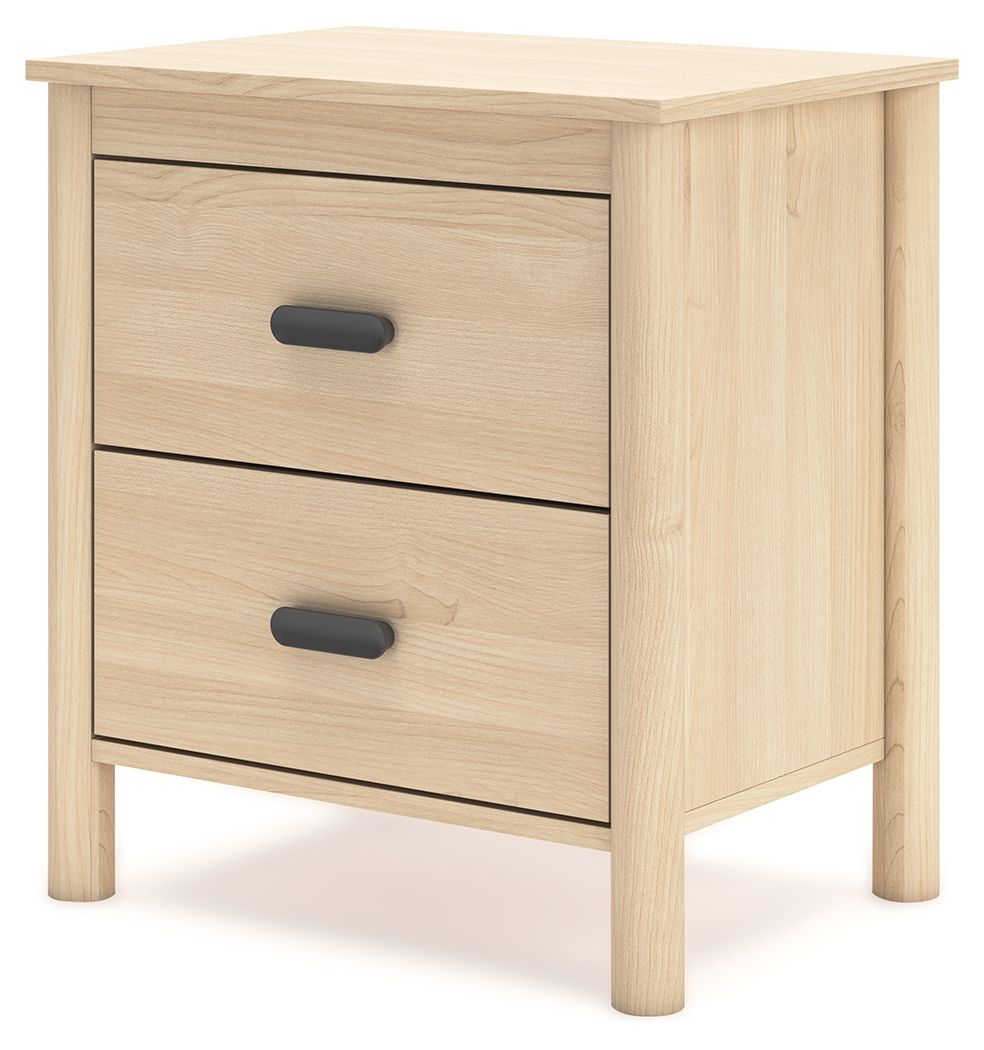 Cabinella - Tan - Two Drawer Night Stand Signature Design by Ashley® 