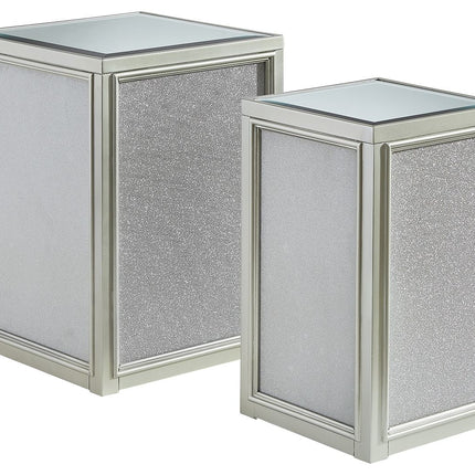 Traleena - Silver Finish - Nesting End Tables (Set of 2) Signature Design by Ashley® 