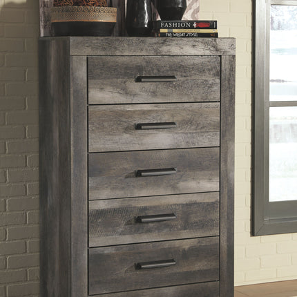 Wynnlow - Gray - Five Drawer Chest Signature Design by Ashley® 