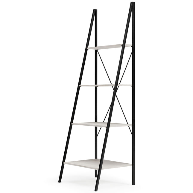 Bayflynn - White / Black - Bookcase - 4 Open Shelves Signature Design by Ashley® 