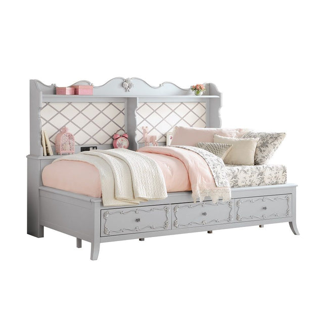 Edalene - Twin Daybed With USB & Storage - Gray - Tony's Home Furnishings