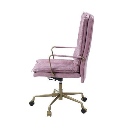 Tinzud - Office Chair - Pink Top Grain Leather ACME 