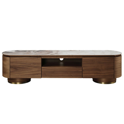 Willene - TV Stand With Ceramic Top - Dark Brown ACME 