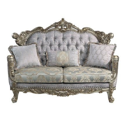 Miliani - Loveseat With 3 Pillows - Antique Bronze - Tony's Home Furnishings