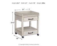 Carynhurst - Whitewash - Printer Stand Ashley Furniture 