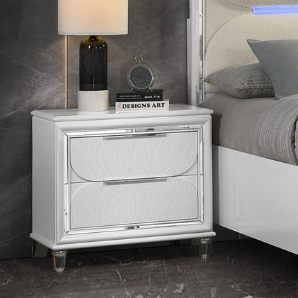 Tarian - Nightstand - Pearl White - Tony's Home Furnishings