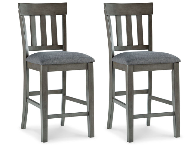 Hallanden - Black / Gray - Upholstered Barstool (Set of 2) Ashley Furniture 