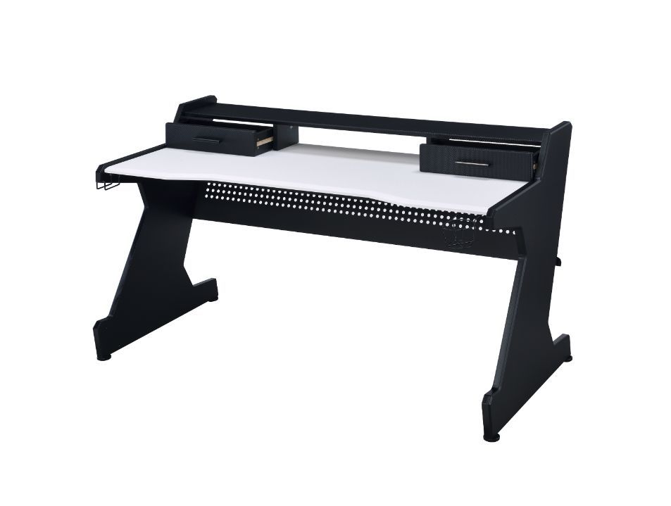 Bigga - Gaming Table - Black & White Finish ACME 