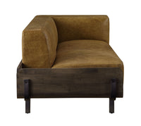 Blanca - Sofa - Chestnut Top Grain Leather & Rustic Oak - Tony's Home Furnishings