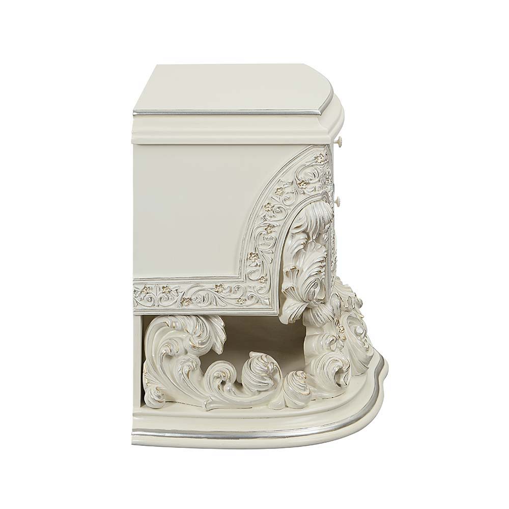 Adara - Nightstand - Antique White Finish ACME 