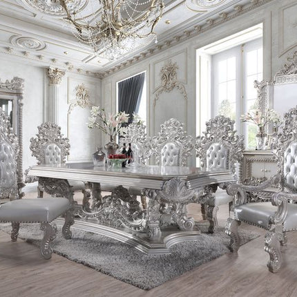 Valkyrie - Dining Table - Antique Platinum - Tony's Home Furnishings