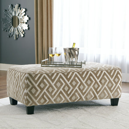 Dovemont - Putty - Oversized Accent Ottoman Ashley Furniture 